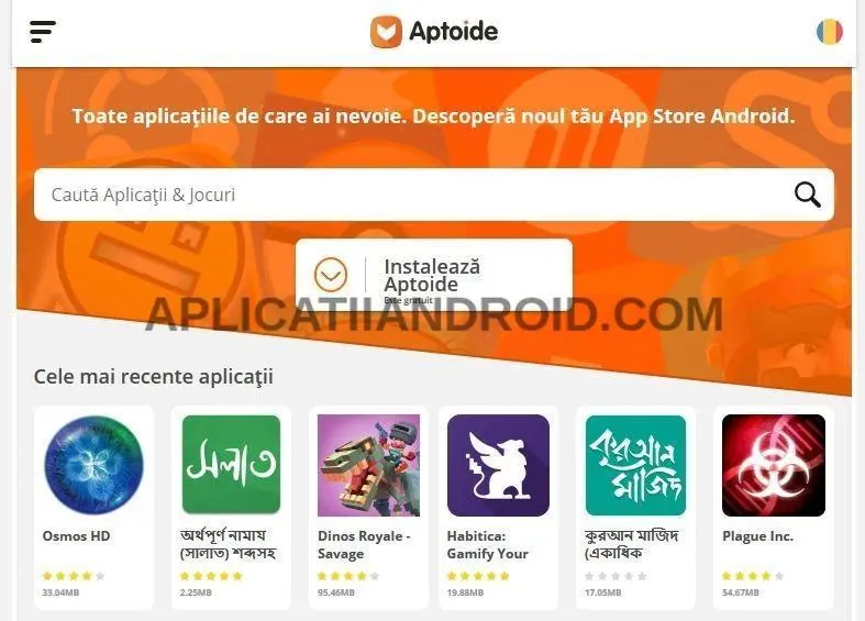 descarca si instaleaza aptoide