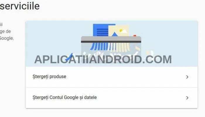 cum se sterge definitiv un cont google