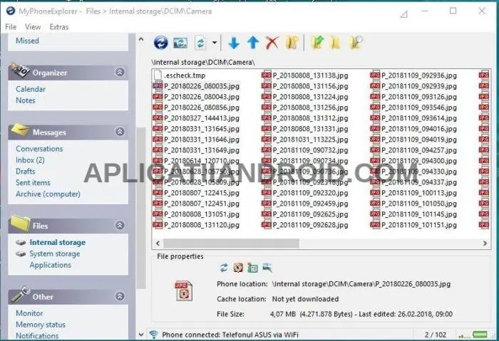 Cum se copiaza muzica si poze de pe PC pe telefon Android cu MyPhoneExplorer