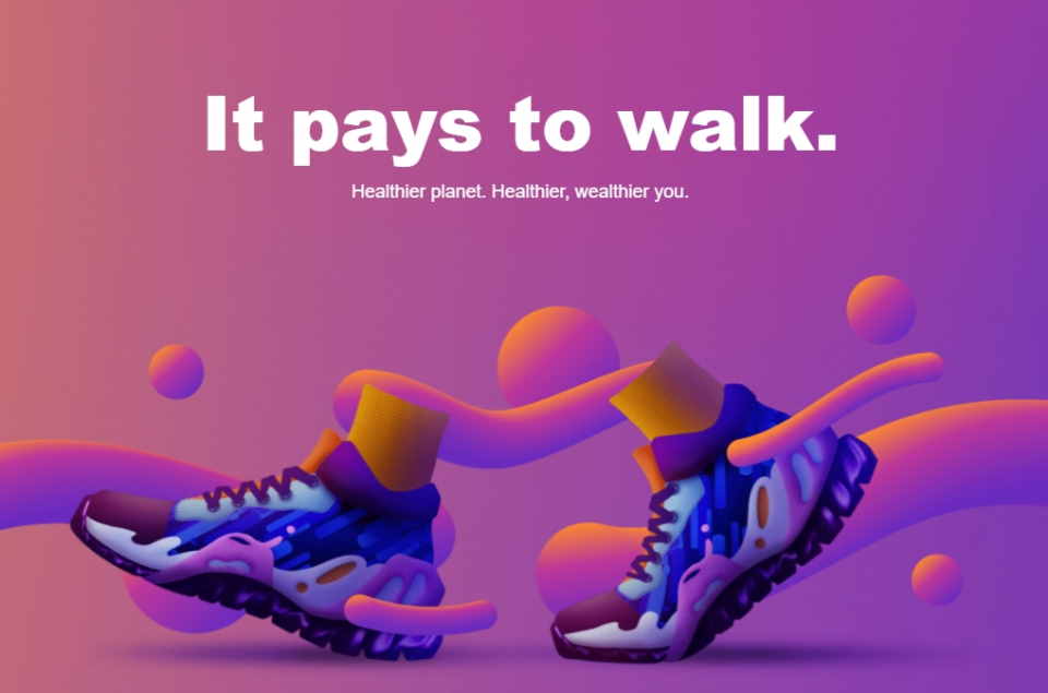 aplicația care te plătește să mergi pe jos