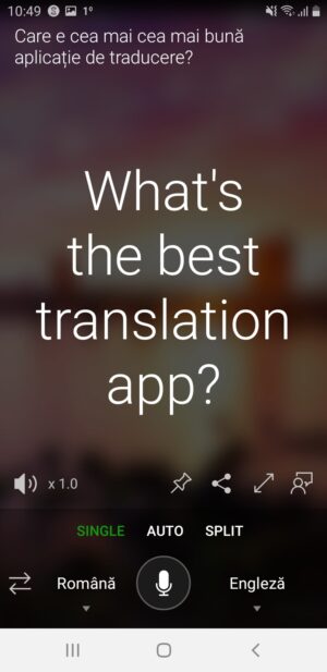Aplicație de traducere fără internet Microsoft Translator