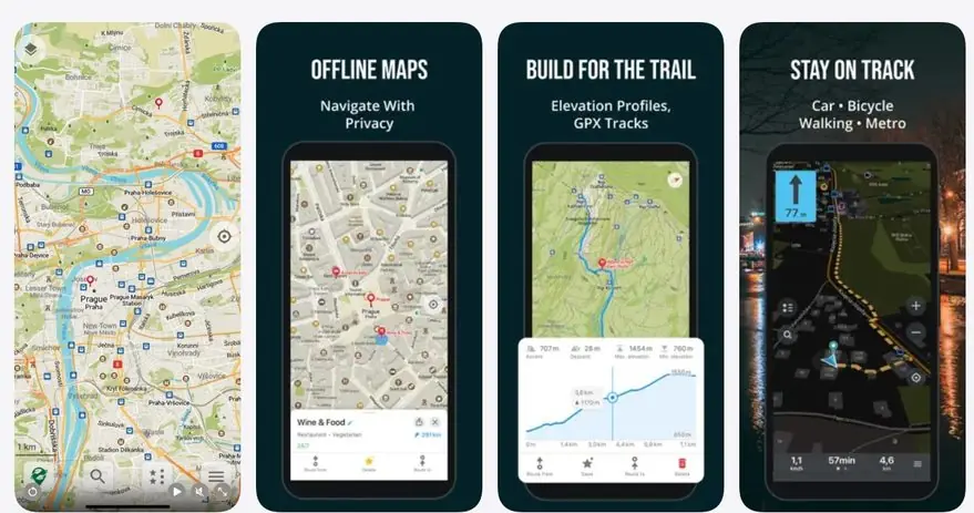 Aplicație GPS fără internet gratuită și fără reclame Organic Maps.